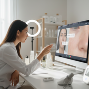 coaching de peau réalisé en visio, de façon experte